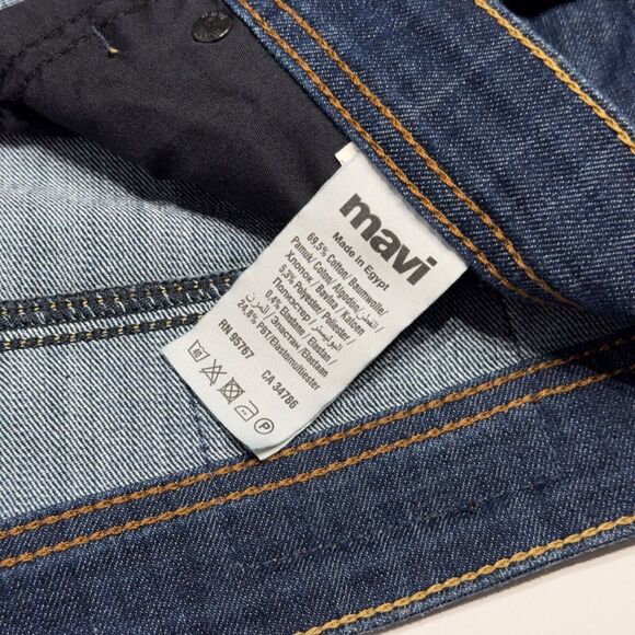 MAVI Men’s Zach Straight Leg Dark Wash Stretchy Jeans Size 36x33 (J4) - Picture 7 of 9